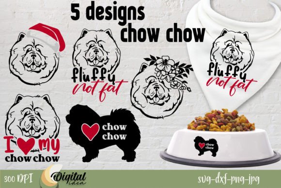 Chow Chow ClipArt SVG
