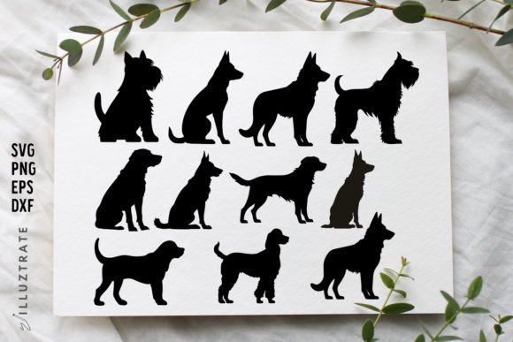 Dog Silhouette SVG Cut File Dog Vector