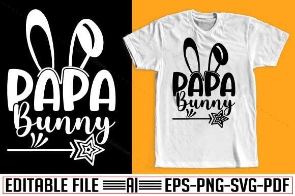 Easter Papa Bunny Svg