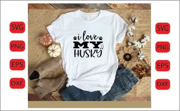 I Love My Husky SVG DESIGN
